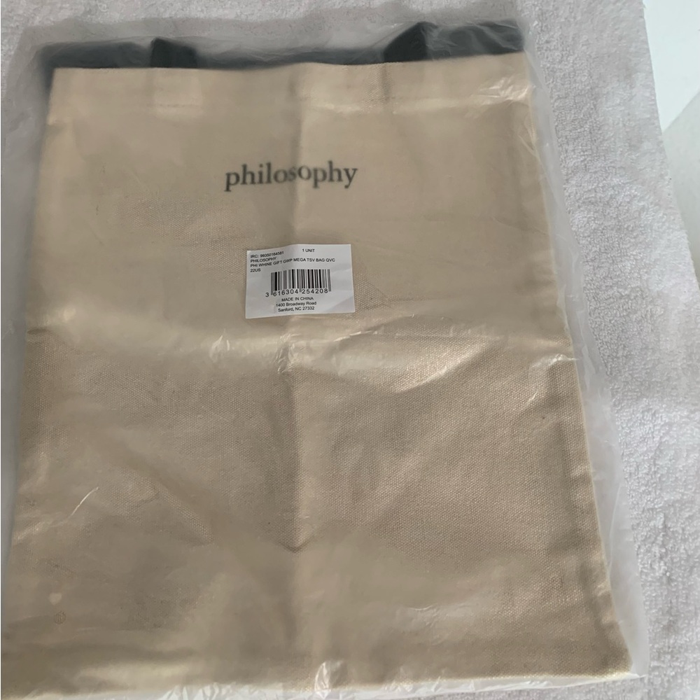 NOT FOR SALE Philosophy bag